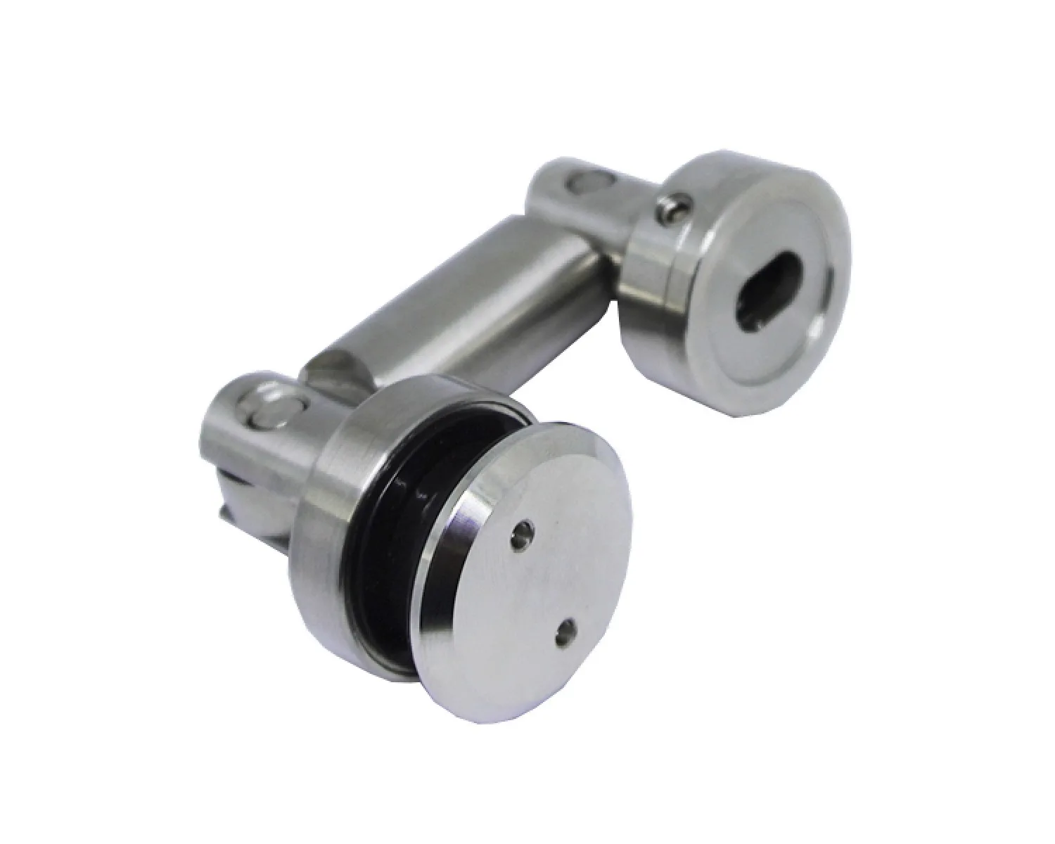 MD 803A - Adjustable Wall-to-Glass Corner Connector (No Glass Cutout)