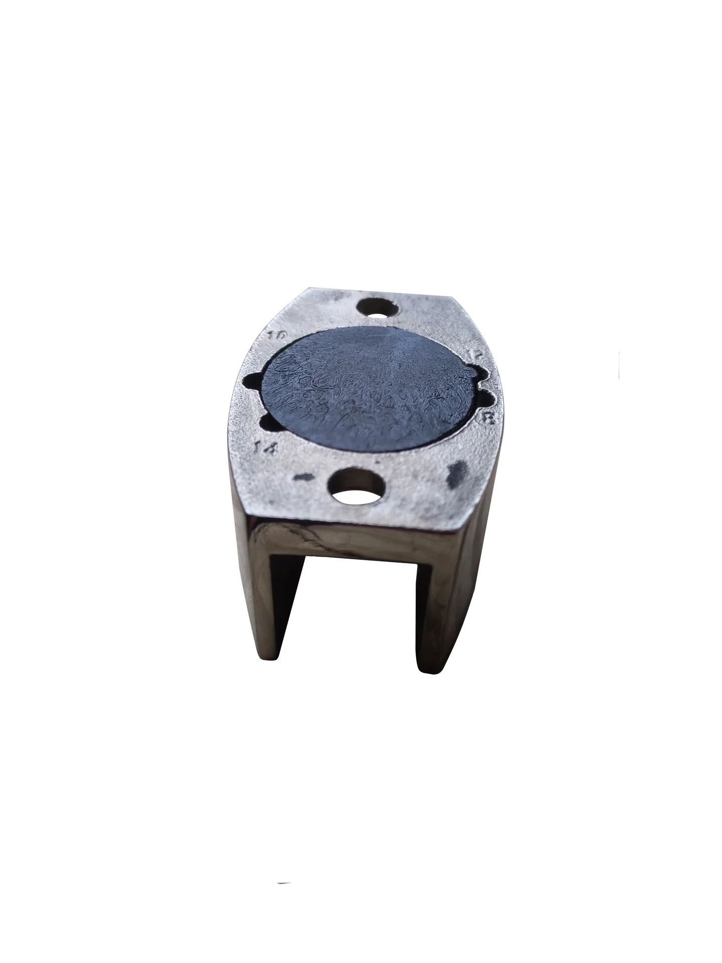 MD 819 (OF-A-9) - Stainless Steel Bottom Guide for 8mm Glass