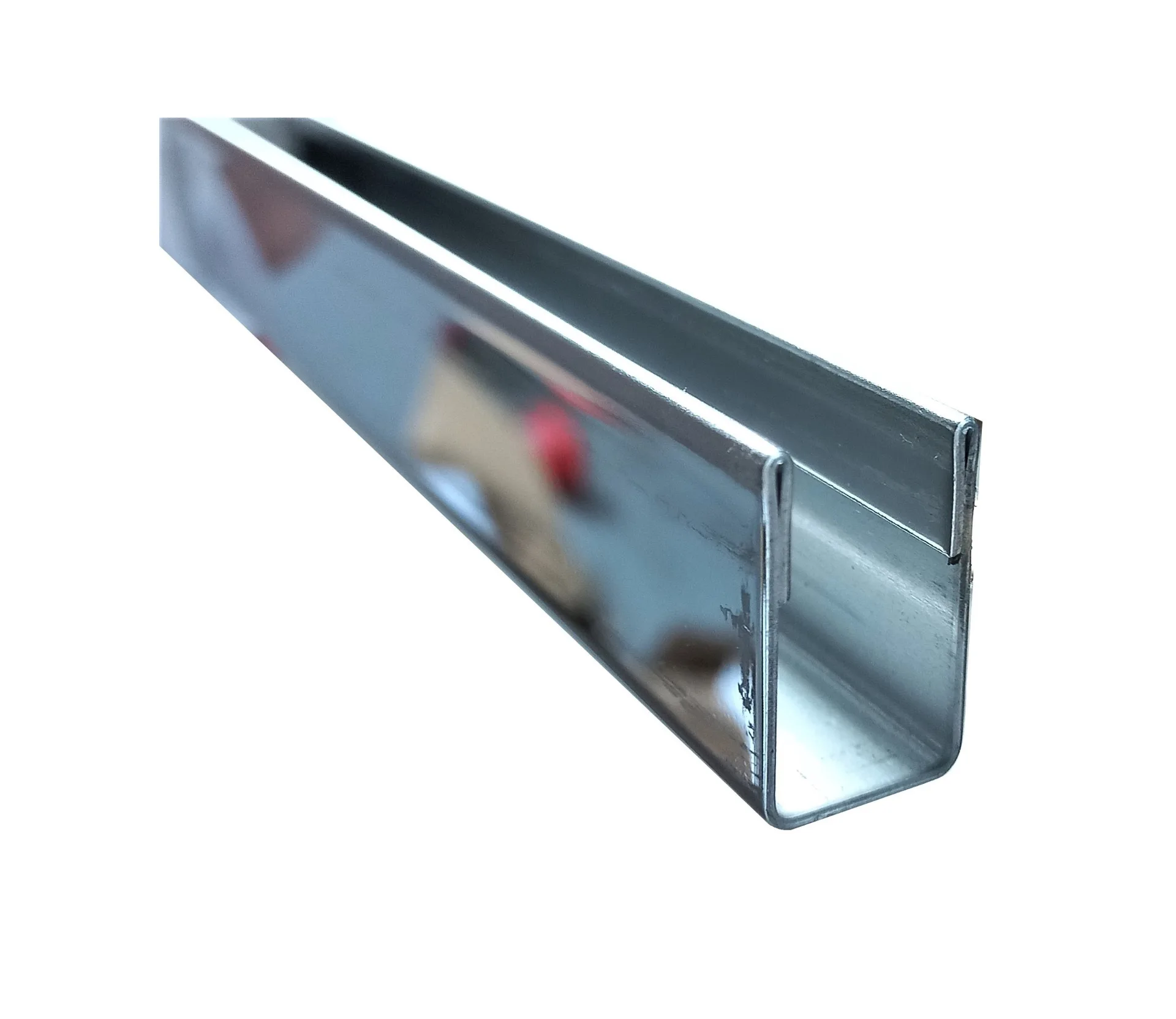 MD 9011 - Asymmetric Stainless Steel U-Channel 15x25mm for 8mm Glass, 3m