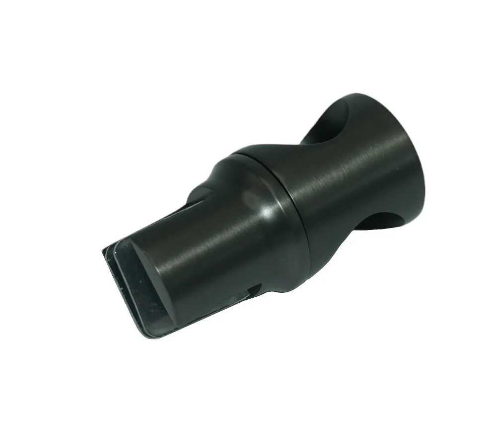 MD 914 GMG - Adjustable Tube-to-Glass Stabilizer Connector, Gunmetal Grey