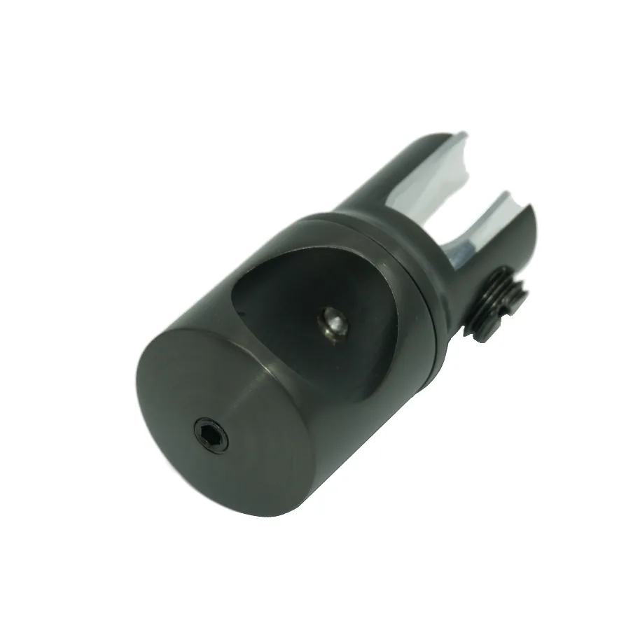 MD 914 GMG - Adjustable Tube-to-Glass Stabilizer Connector, Gunmetal Grey