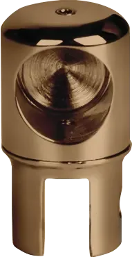 MD 914A GR - Glass-to-Tube End Connector for Stabilizer Bar, Gunmetal Grey