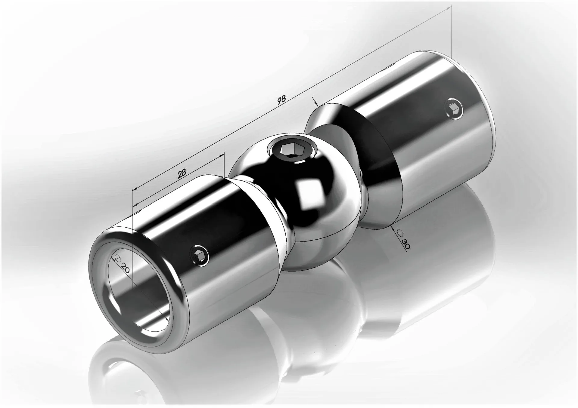 MD 915 PSS - Adjustable Telescopic Connector