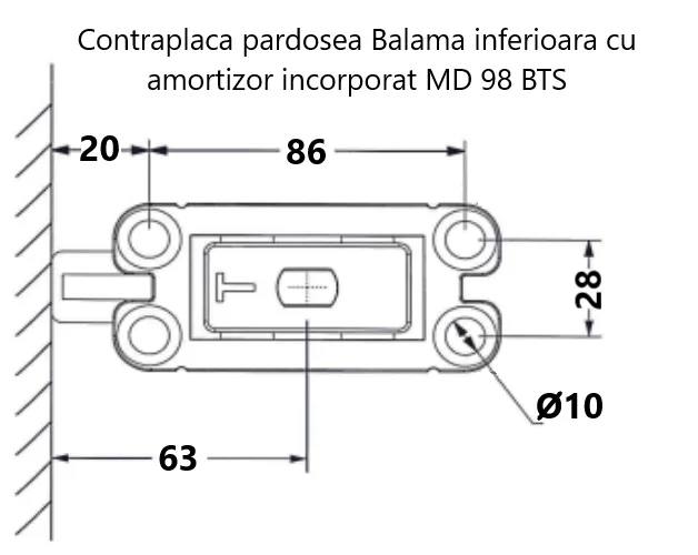 98 BTS - Lower Threshold with Integrated Dampener (SSS (Satin))