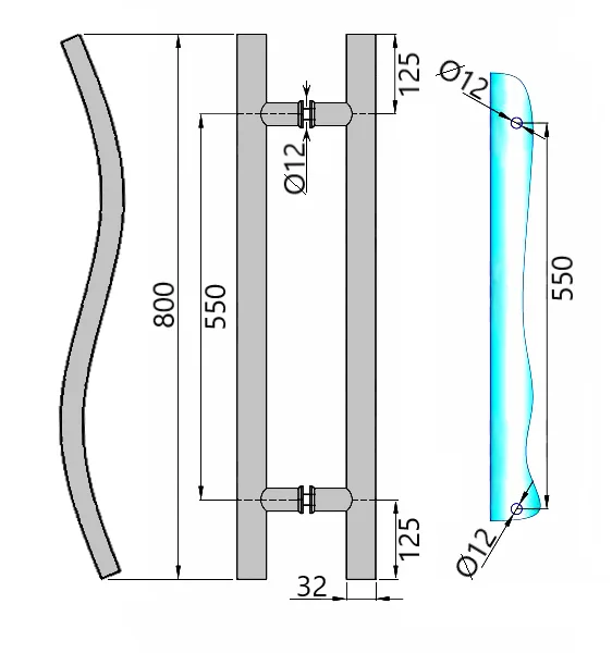 MD S633 SSS+PSS - Maner H 800mm (800*550*38*1)