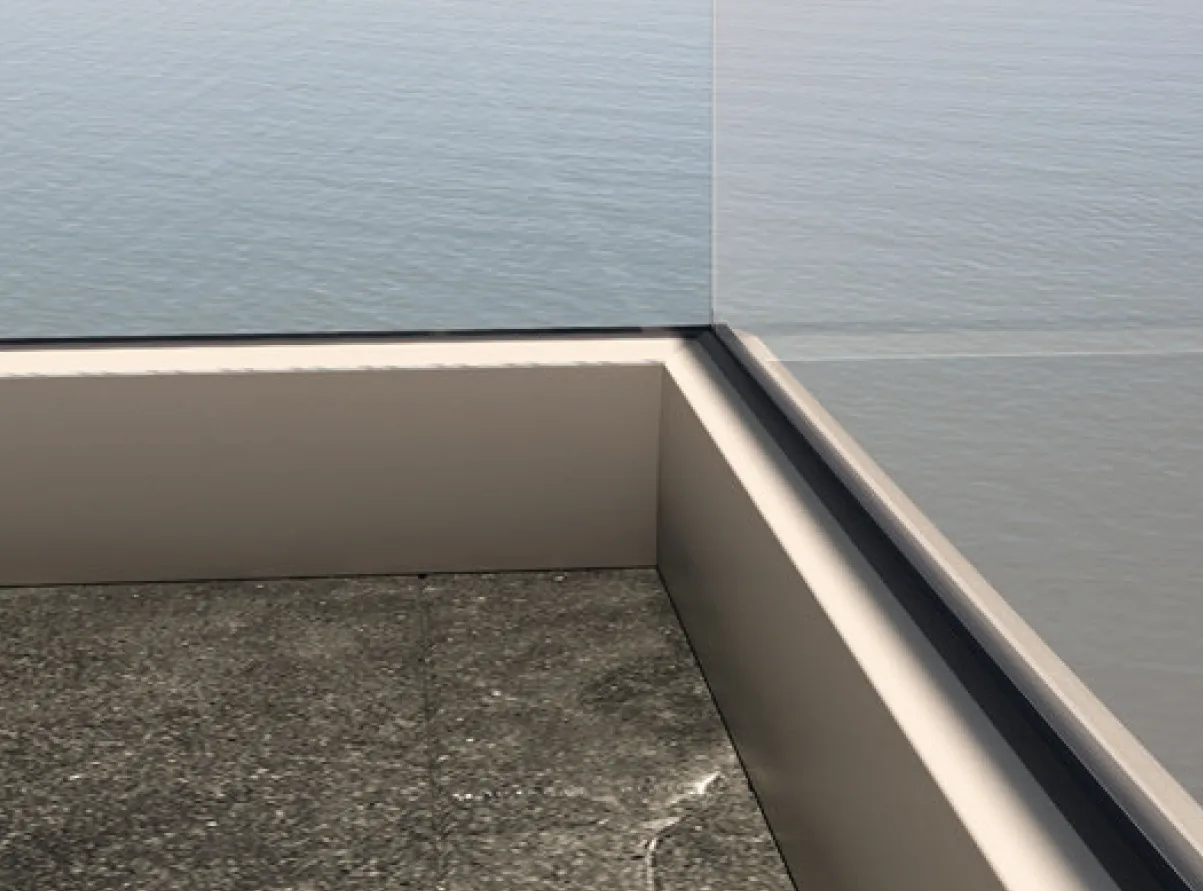 MX50-80x106 U-type Balustrade Profile - Anthracite 7016MAT (5 m)