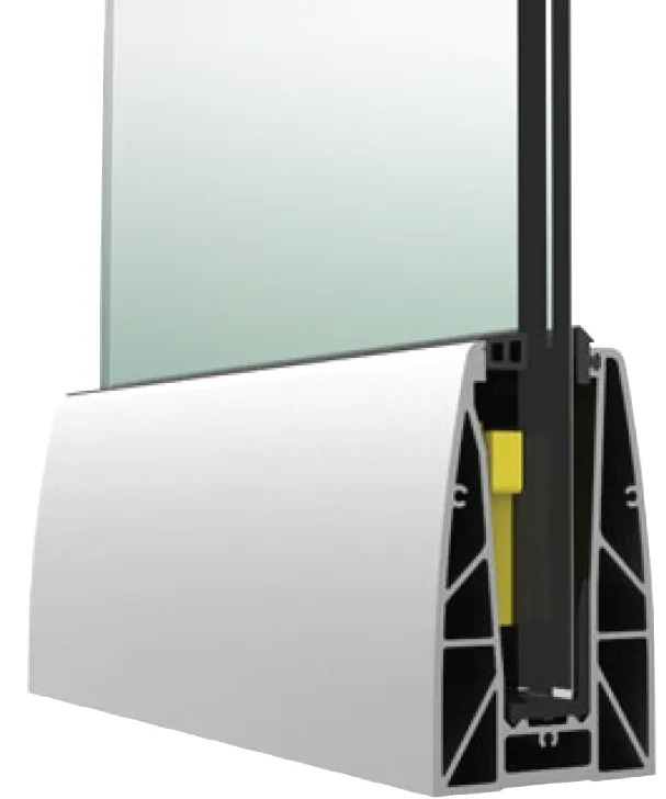 EX50-70x115 PROFIL BALUSTRADA TIP U - ANODIZAT (3 m)