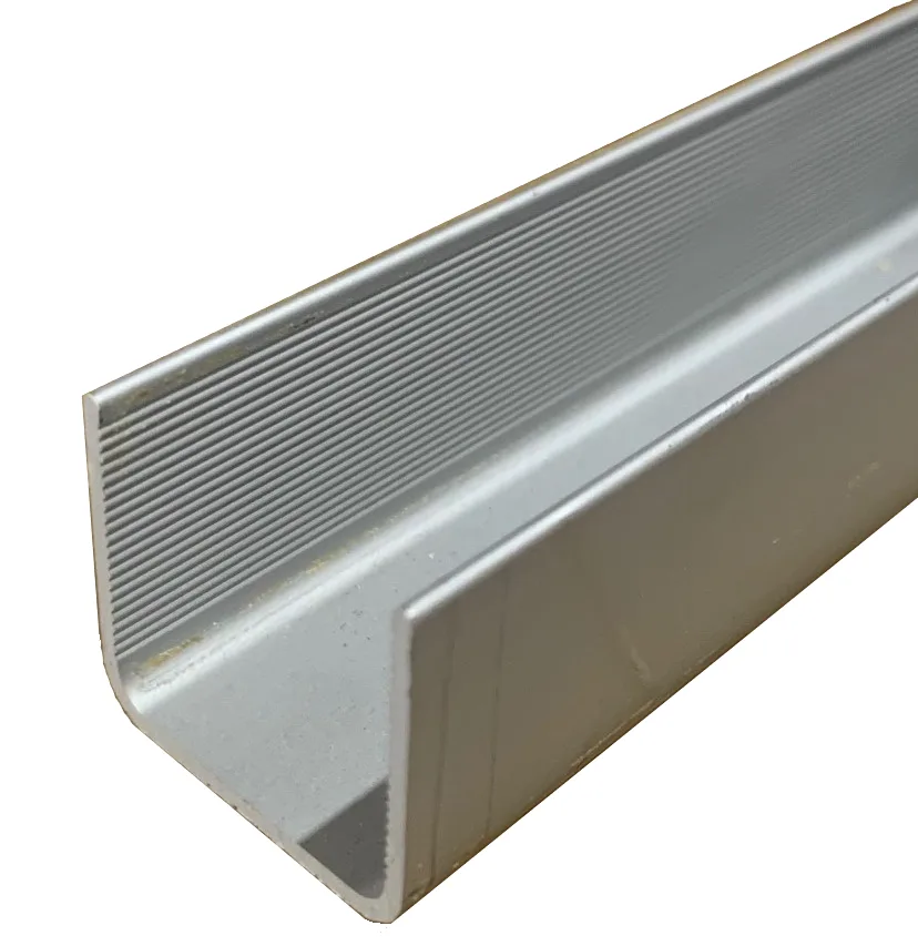 PR6540-16 U-Type Handle Profile with Glass Gasket 16mm