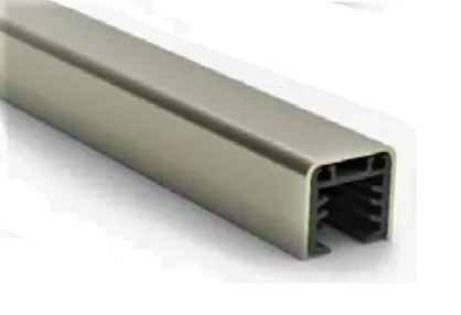 PR6540-16 profil mana curenta tip U cu garnitura sticla 16mm BRONZ