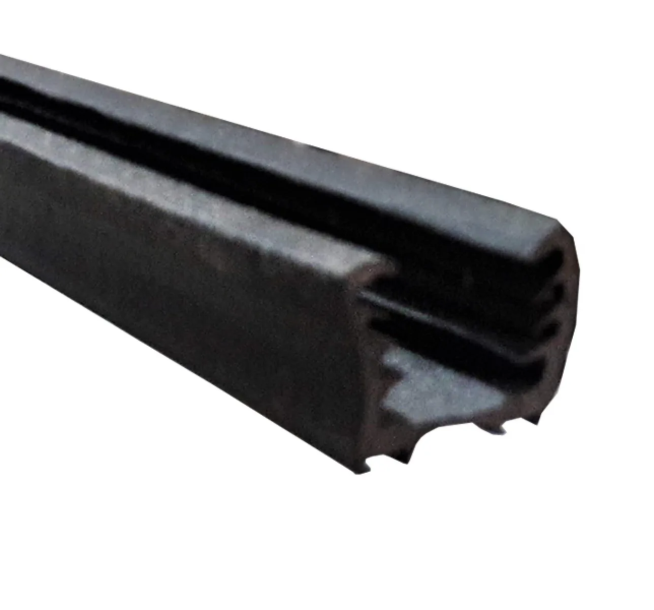 PR6540-16 U-Type Handle Profile with Glass Gasket 16mm BRONZ