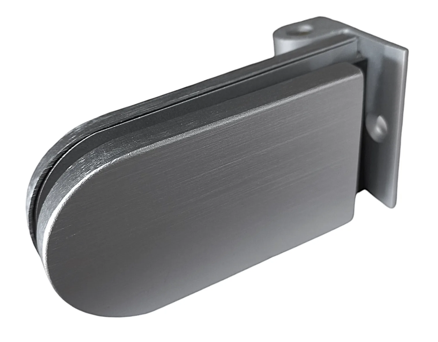 S 205 - ALUM - Round End Free Swing Hinge (Glass to Frame)