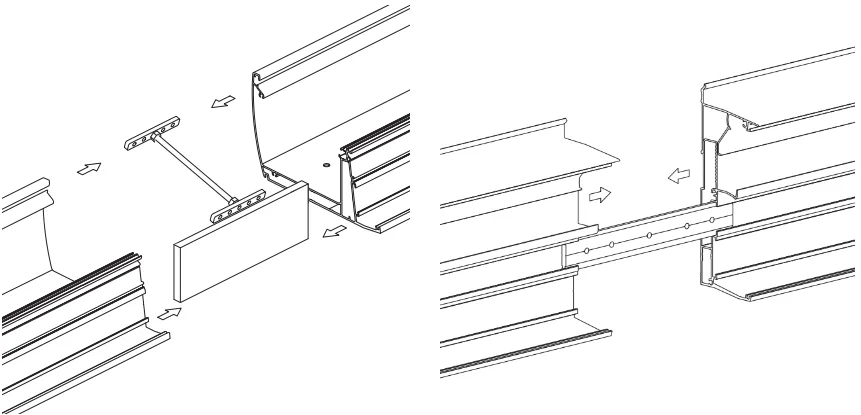 AG Premium Shower Channel Connection Set