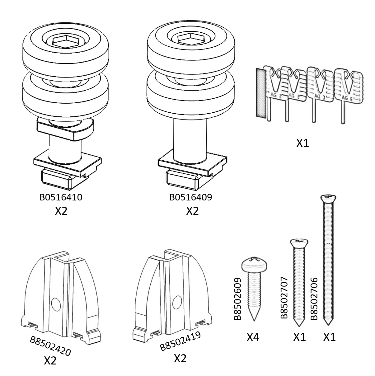 Tango 8mm Sliding Panel Set