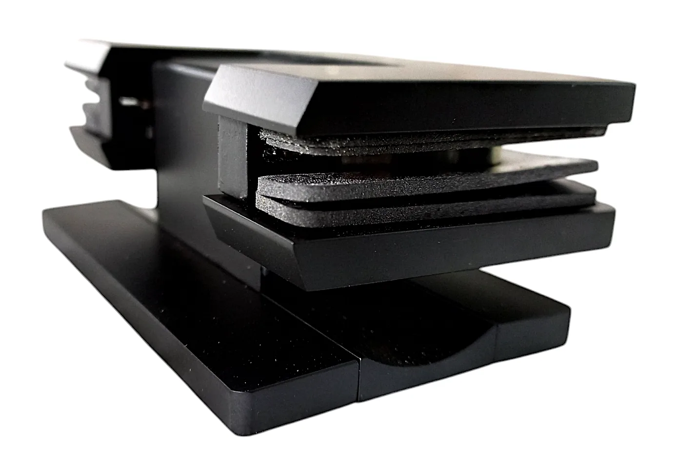 SHT-A-ADC Ultra Slim Gap Wall-to-Glass Hinge 90, Matte Black