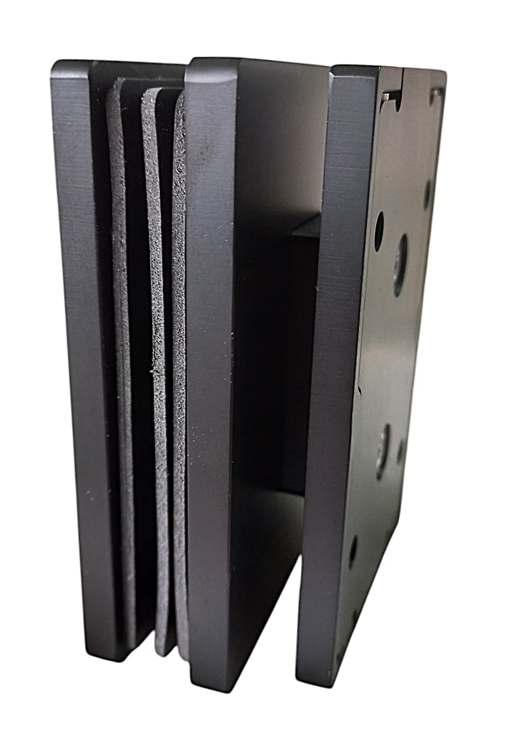 SHT-A-ADC Ultra Slim Gap Wall-to-Glass Hinge 90, Matte Black