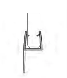 MD 204 B /10mm - 180° Silicon Seal with 10mm Stem (h3000 BLACK)