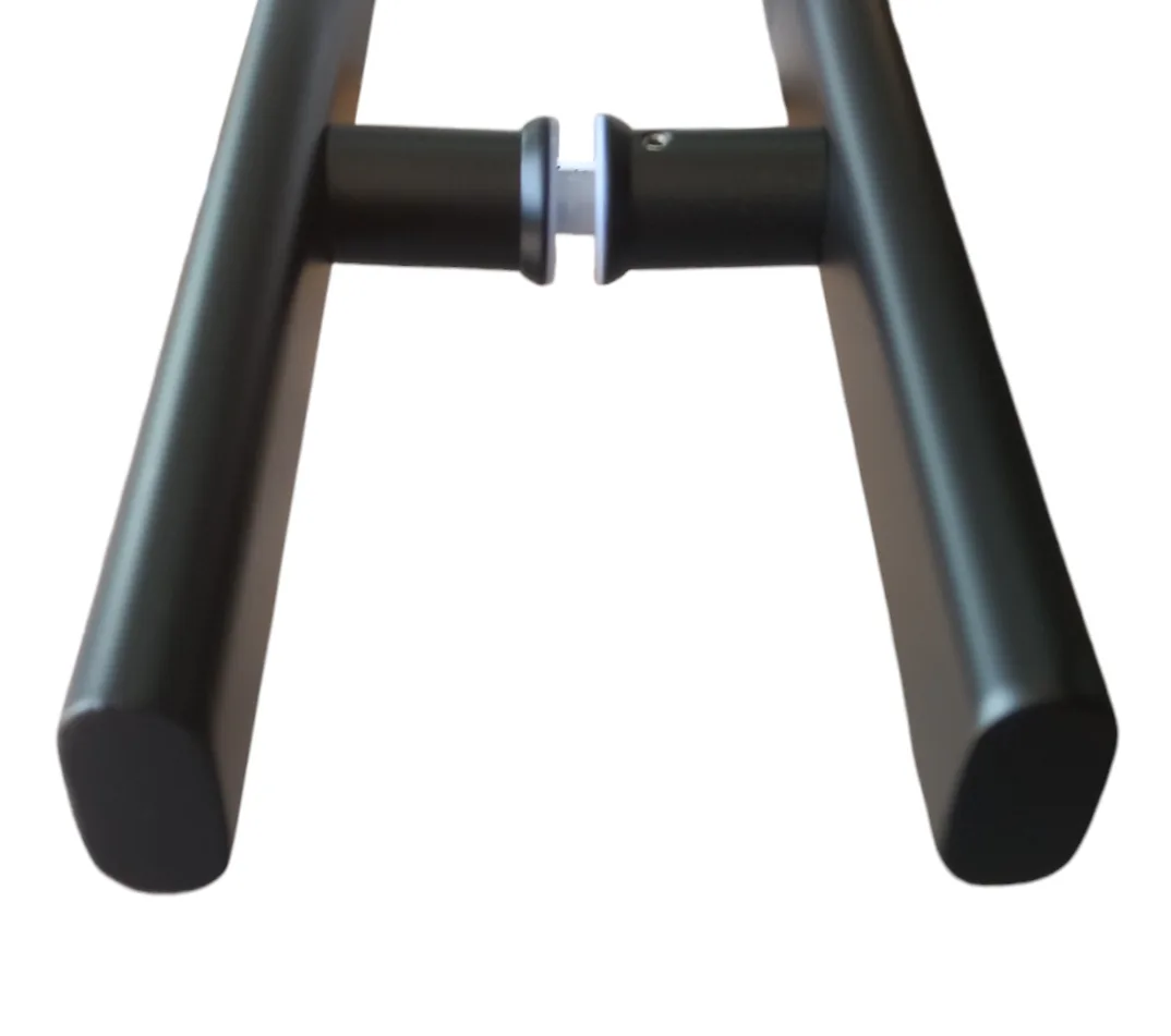MD 633 BO BLACK - H-Shaped Oval Pull Handle