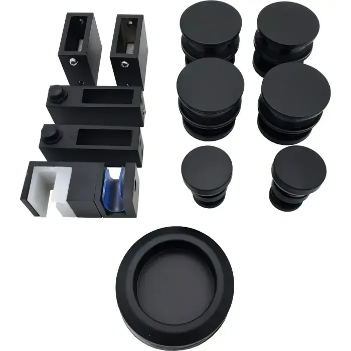 Fixed panel sliding door kit (Black)