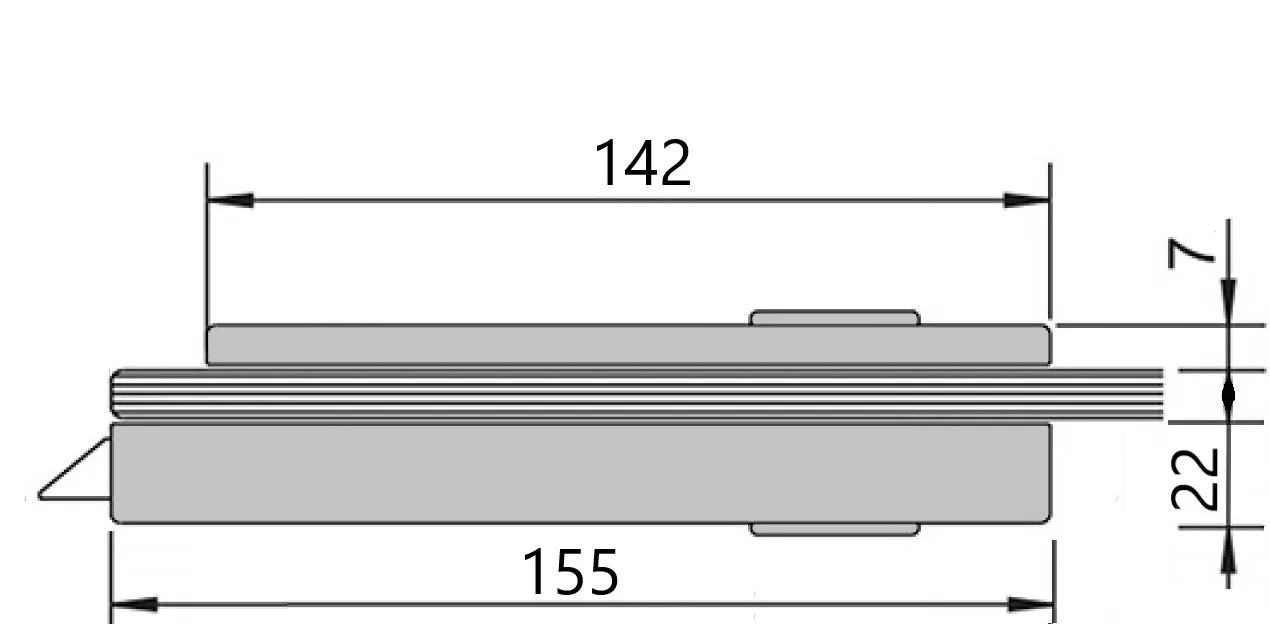 Md 012B incuietoare usa toc aluminiu (Anod)