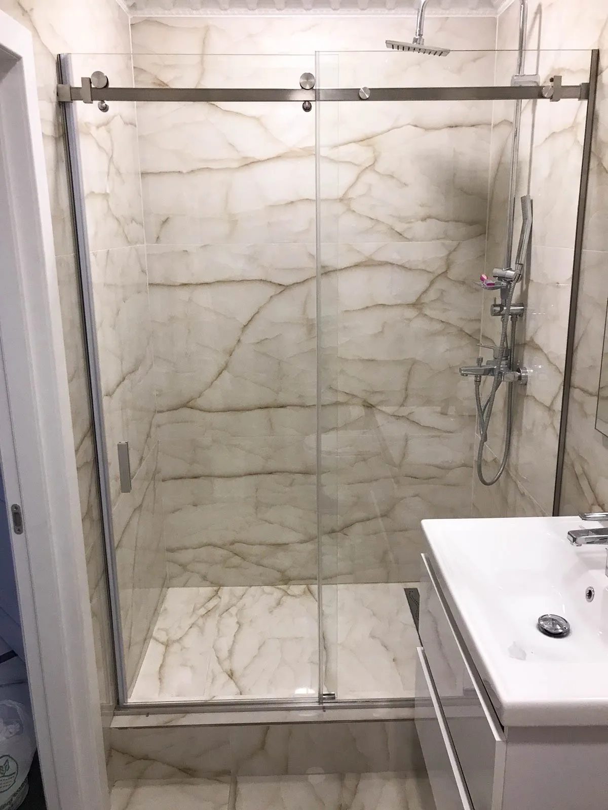 OF-WS Sliding Shower Door Kit for Fixed Panel Configuration
