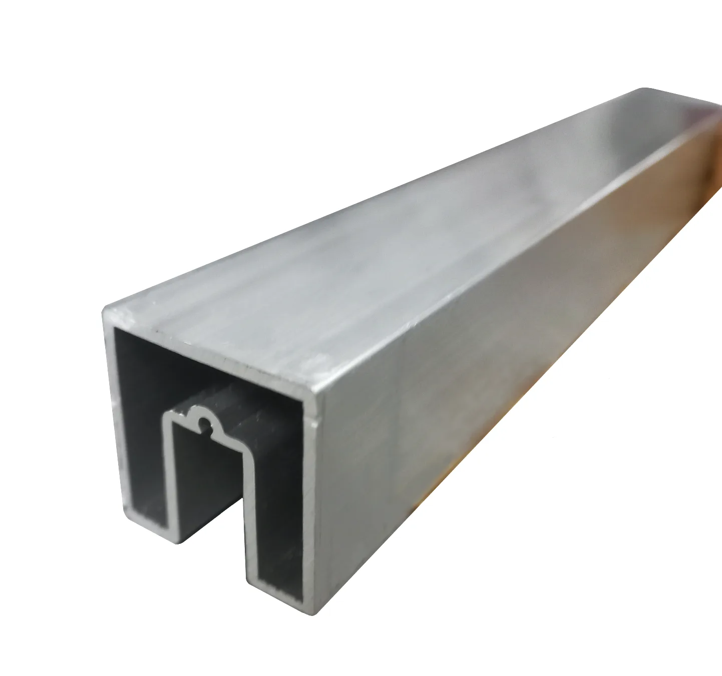 MD 6528 square handrail 30x30 mm glass 10mm (Anod, 6 m)