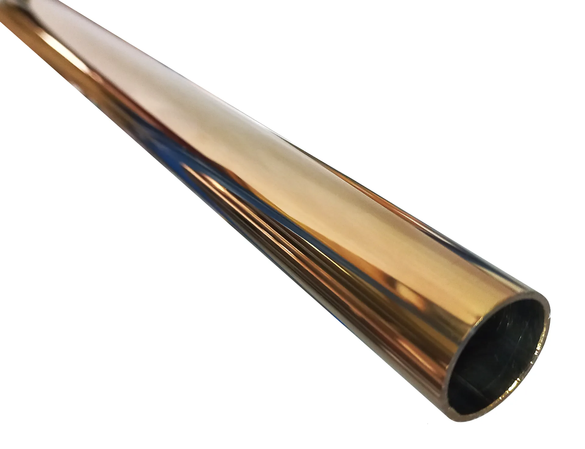 Inox door handle dn19  2ml (Gold rose)