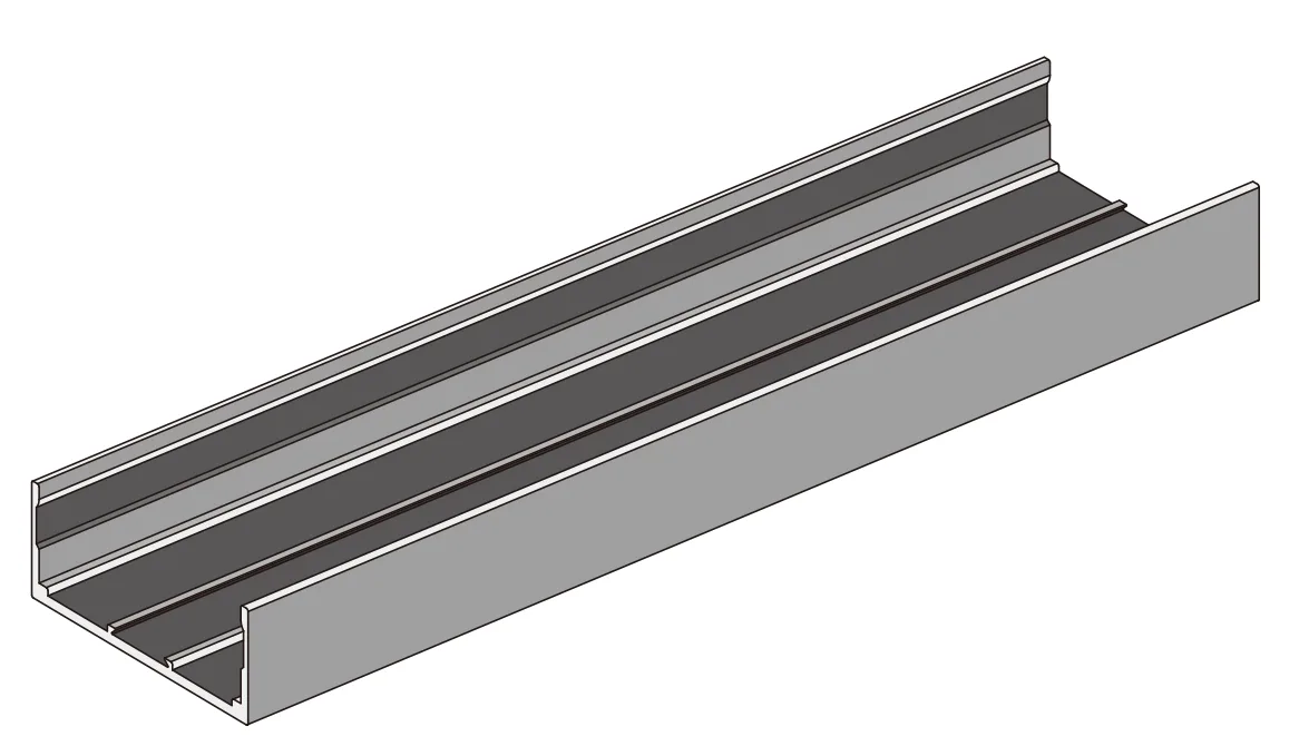 A203-40 OPK PS FG Profil capac lateral de capat tip D (Press, 6 m)