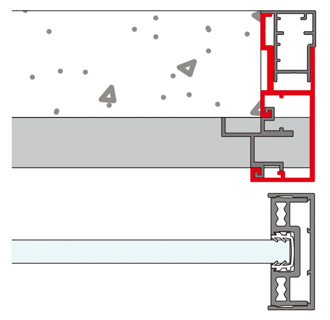 A340 OPK PS Vertical Masking Capacity for Invisible Door (6 m)