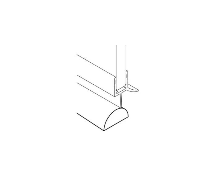 Profil prag din policarbonat (Transparent, 3 m, 12x6mm)