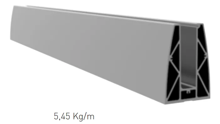 U-type Balustrade Profile 80x115 (5 m)